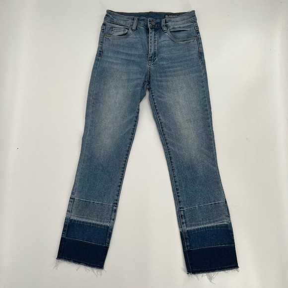 Blank NYC The Madison Crop High-Rise Crop Release Hem Jeans Size 25 Women's - Picture 1 of 7